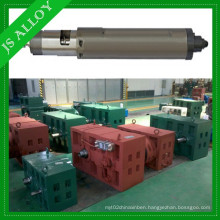 With single screw cooler gearbox for plastics processing